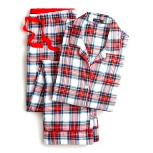 New! J CREW sz XXL XX-Large Flannel Plaid Top + Pants Pajama Set NWT
